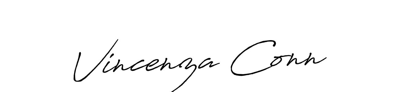 How to make Vincenza Conn signature? Antro_Vectra_Bolder is a professional autograph style. Create handwritten signature for Vincenza Conn name. Vincenza Conn signature style 7 images and pictures png