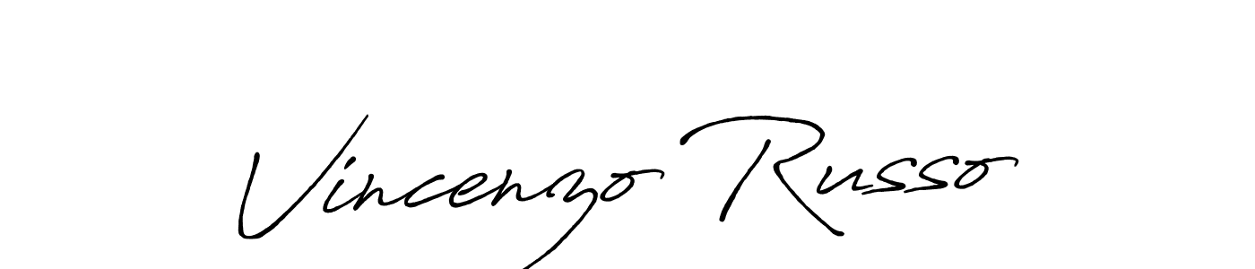 How to make Vincenzo Russo signature? Antro_Vectra_Bolder is a professional autograph style. Create handwritten signature for Vincenzo Russo name. Vincenzo Russo signature style 7 images and pictures png