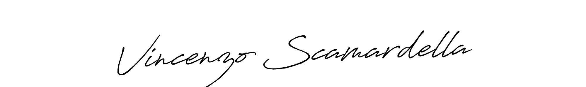Design your own signature with our free online signature maker. With this signature software, you can create a handwritten (Antro_Vectra_Bolder) signature for name Vincenzo Scamardella. Vincenzo Scamardella signature style 7 images and pictures png