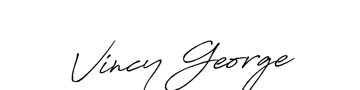 This is the best signature style for the Vincy George name. Also you like these signature font (Antro_Vectra_Bolder). Mix name signature. Vincy George signature style 7 images and pictures png