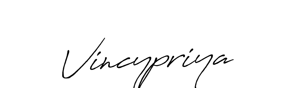 Antro_Vectra_Bolder is a professional signature style that is perfect for those who want to add a touch of class to their signature. It is also a great choice for those who want to make their signature more unique. Get Vincypriya name to fancy signature for free. Vincypriya signature style 7 images and pictures png