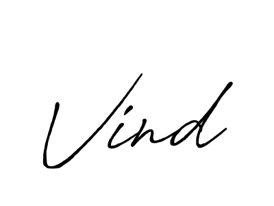 Also we have Vind name is the best signature style. Create professional handwritten signature collection using Antro_Vectra_Bolder autograph style. Vind signature style 7 images and pictures png