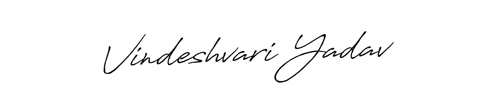 You should practise on your own different ways (Antro_Vectra_Bolder) to write your name (Vindeshvari Yadav) in signature. don't let someone else do it for you. Vindeshvari Yadav signature style 7 images and pictures png