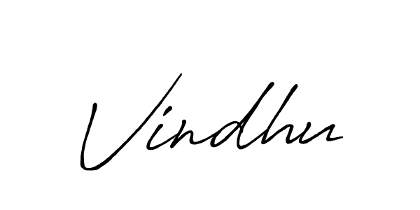 Design your own signature with our free online signature maker. With this signature software, you can create a handwritten (Antro_Vectra_Bolder) signature for name Vindhu. Vindhu signature style 7 images and pictures png