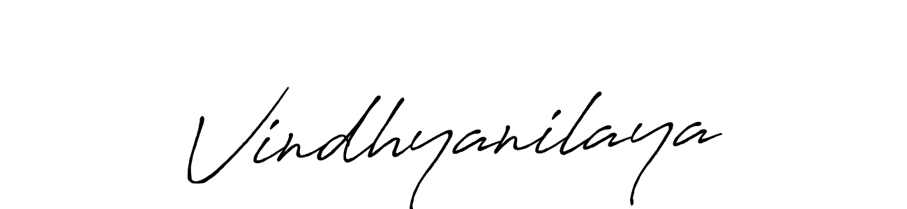 Design your own signature with our free online signature maker. With this signature software, you can create a handwritten (Antro_Vectra_Bolder) signature for name Vindhyanilaya. Vindhyanilaya signature style 7 images and pictures png
