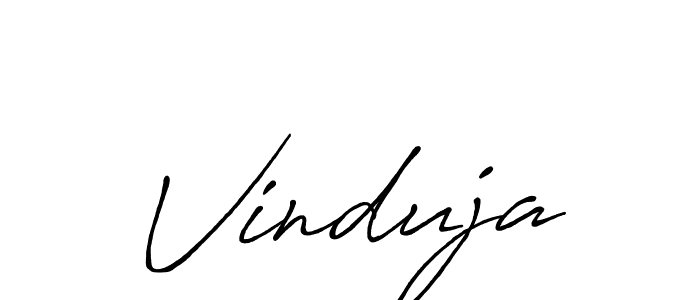 How to make Vinduja name signature. Use Antro_Vectra_Bolder style for creating short signs online. This is the latest handwritten sign. Vinduja signature style 7 images and pictures png