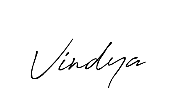 Also we have Vindya name is the best signature style. Create professional handwritten signature collection using Antro_Vectra_Bolder autograph style. Vindya signature style 7 images and pictures png