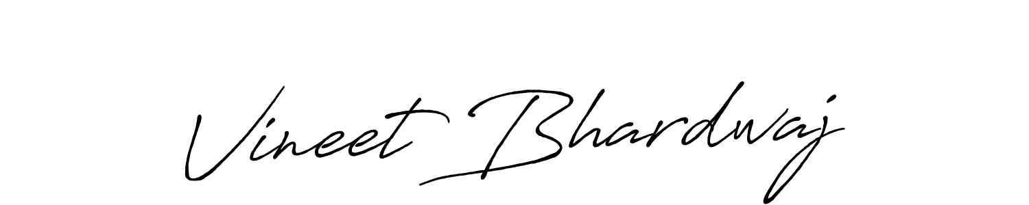 Design your own signature with our free online signature maker. With this signature software, you can create a handwritten (Antro_Vectra_Bolder) signature for name Vineet Bhardwaj. Vineet Bhardwaj signature style 7 images and pictures png