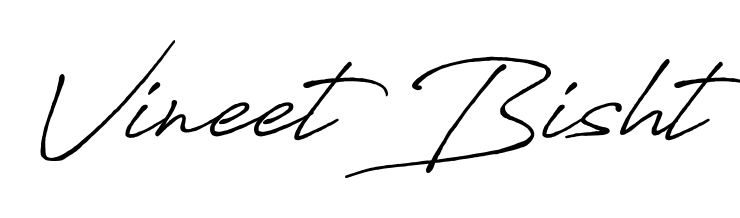 Try this chic Vineet Bisht handwritten sign style. Using Antro_Vectra_Bolder font elements, it gives your name a sleek, memorable identity. Vineet Bisht signature style 7 images and pictures png