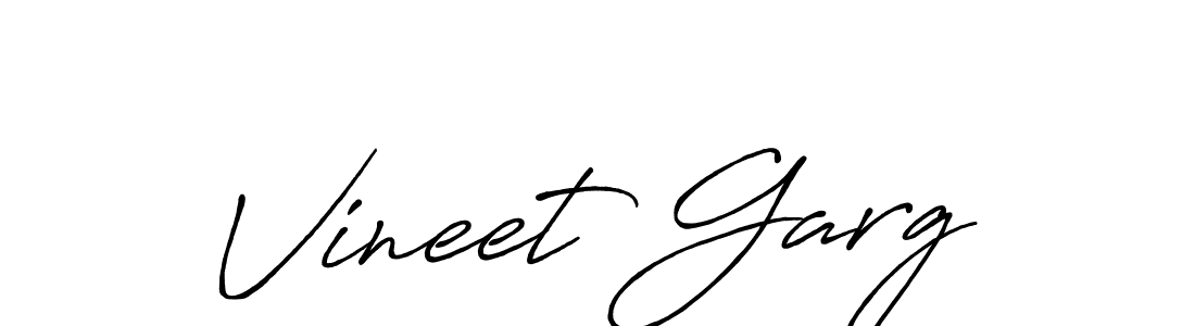 Also we have Vineet Garg name is the best signature style. Create professional handwritten signature collection using Antro_Vectra_Bolder autograph style. Vineet Garg signature style 7 images and pictures png