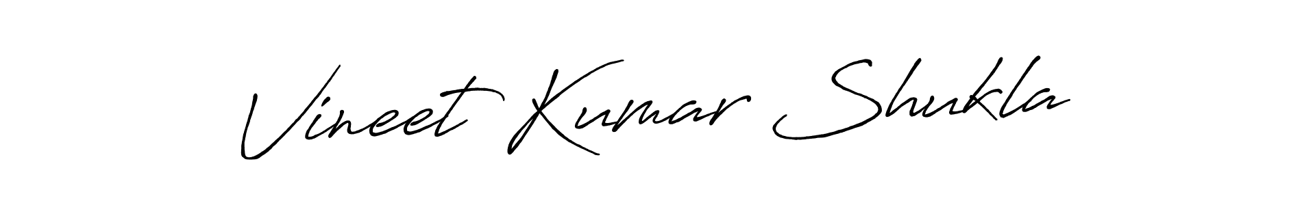 The best way (Antro_Vectra_Bolder) to make a short signature is to pick only two or three words in your name. The name Vineet Kumar Shukla include a total of six letters. For converting this name. Vineet Kumar Shukla signature style 7 images and pictures png