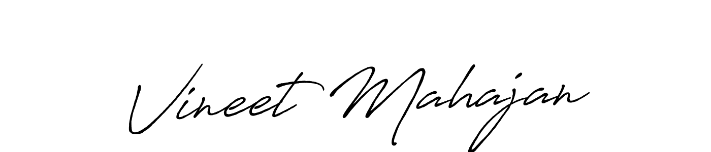 Similarly Antro_Vectra_Bolder is the best handwritten signature design. Signature creator online .You can use it as an online autograph creator for name Vineet Mahajan. Vineet Mahajan signature style 7 images and pictures png