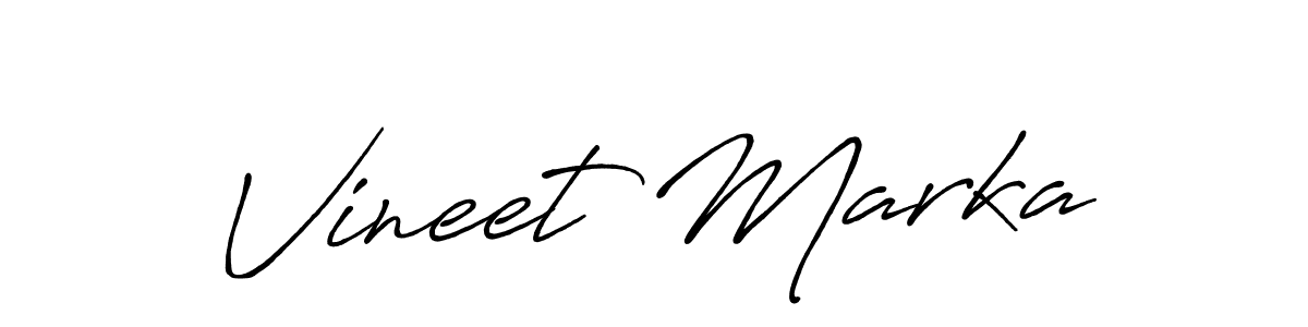 It looks lik you need a new signature style for name Vineet Marka. Design unique handwritten (Antro_Vectra_Bolder) signature with our free signature maker in just a few clicks. Vineet Marka signature style 7 images and pictures png