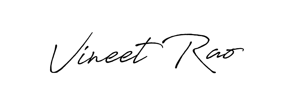 How to make Vineet Rao signature? Antro_Vectra_Bolder is a professional autograph style. Create handwritten signature for Vineet Rao name. Vineet Rao signature style 7 images and pictures png