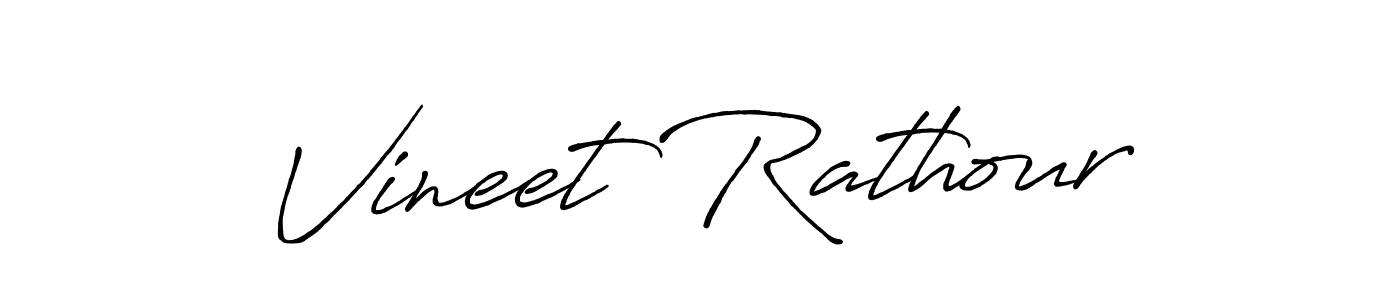 Also we have Vineet Rathour name is the best signature style. Create professional handwritten signature collection using Antro_Vectra_Bolder autograph style. Vineet Rathour signature style 7 images and pictures png