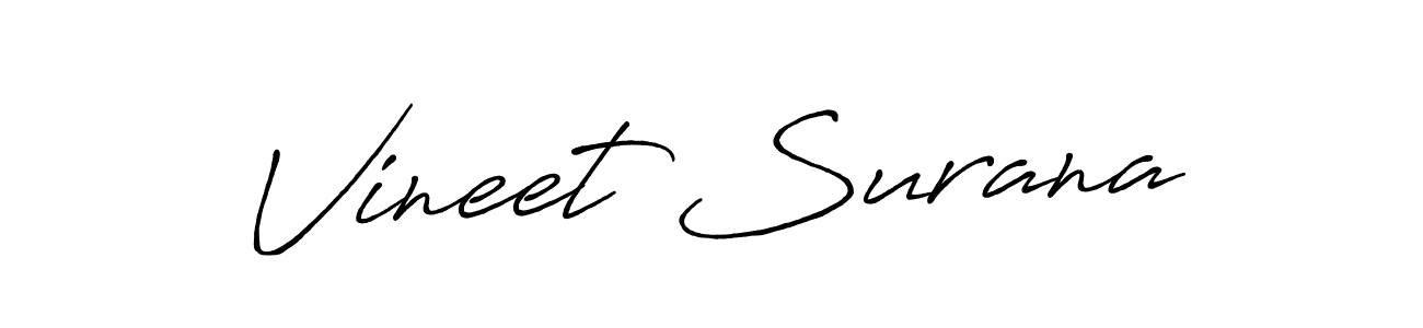 Similarly Antro_Vectra_Bolder is the best handwritten signature design. Signature creator online .You can use it as an online autograph creator for name Vineet Surana. Vineet Surana signature style 7 images and pictures png