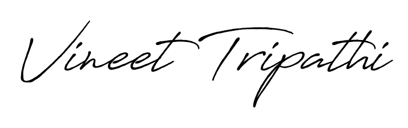 Vineet Tripathi stylish signature style. Best Handwritten Sign (Antro_Vectra_Bolder) for my name. Handwritten Signature Collection Ideas for my name Vineet Tripathi. Vineet Tripathi signature style 7 images and pictures png