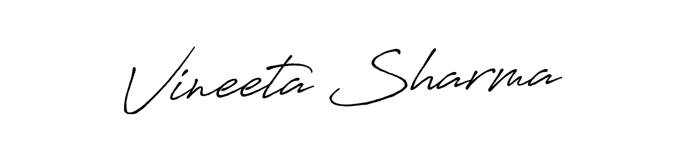 How to Draw Vineeta Sharma signature style? Antro_Vectra_Bolder is a latest design signature styles for name Vineeta Sharma. Vineeta Sharma signature style 7 images and pictures png