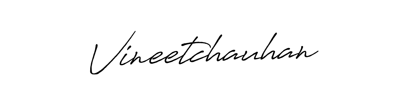 Design your own signature with our free online signature maker. With this signature software, you can create a handwritten (Antro_Vectra_Bolder) signature for name Vineetchauhan. Vineetchauhan signature style 7 images and pictures png