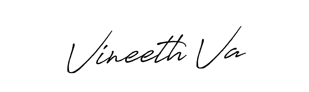 How to make Vineeth Va signature? Antro_Vectra_Bolder is a professional autograph style. Create handwritten signature for Vineeth Va name. Vineeth Va signature style 7 images and pictures png