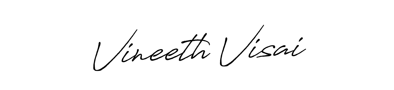 Also we have Vineeth Visai name is the best signature style. Create professional handwritten signature collection using Antro_Vectra_Bolder autograph style. Vineeth Visai signature style 7 images and pictures png