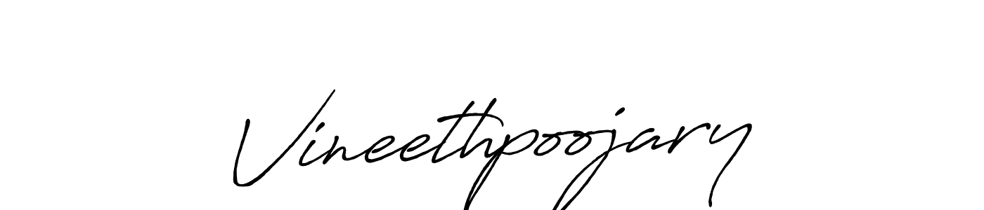 The best way (Antro_Vectra_Bolder) to make a short signature is to pick only two or three words in your name. The name Vineethpoojary include a total of six letters. For converting this name. Vineethpoojary signature style 7 images and pictures png