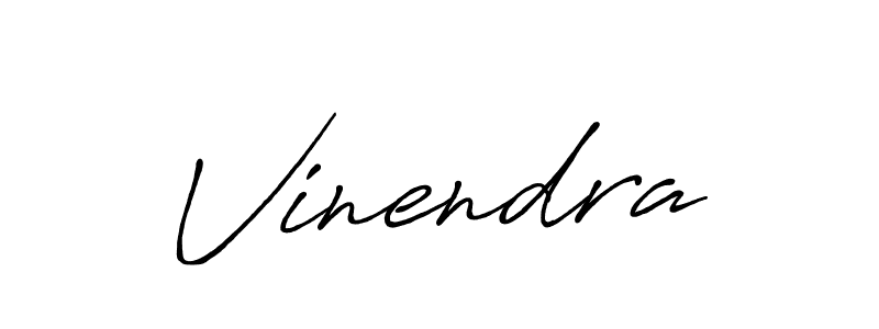 Design your own signature with our free online signature maker. With this signature software, you can create a handwritten (Antro_Vectra_Bolder) signature for name Vinendra. Vinendra signature style 7 images and pictures png