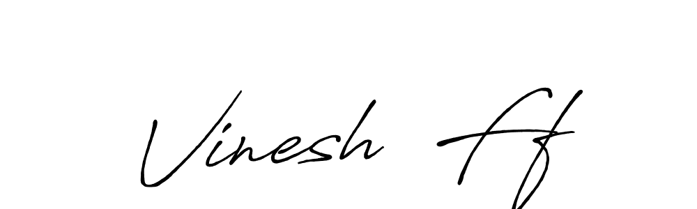 It looks lik you need a new signature style for name Vinesh  Ff. Design unique handwritten (Antro_Vectra_Bolder) signature with our free signature maker in just a few clicks. Vinesh  Ff signature style 7 images and pictures png