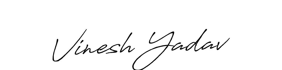 It looks lik you need a new signature style for name Vinesh Yadav. Design unique handwritten (Antro_Vectra_Bolder) signature with our free signature maker in just a few clicks. Vinesh Yadav signature style 7 images and pictures png