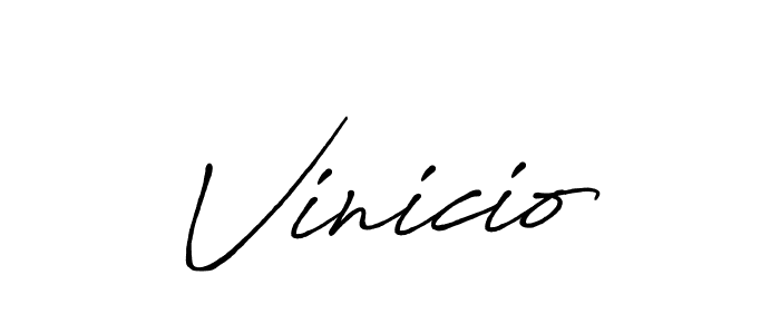 Vinicio stylish signature style. Best Handwritten Sign (Antro_Vectra_Bolder) for my name. Handwritten Signature Collection Ideas for my name Vinicio. Vinicio signature style 7 images and pictures png