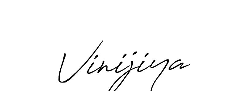 Vinijiya stylish signature style. Best Handwritten Sign (Antro_Vectra_Bolder) for my name. Handwritten Signature Collection Ideas for my name Vinijiya. Vinijiya signature style 7 images and pictures png