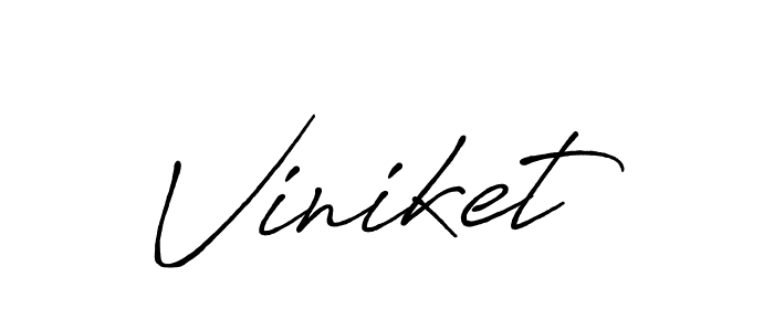 Also we have Viniket name is the best signature style. Create professional handwritten signature collection using Antro_Vectra_Bolder autograph style. Viniket signature style 7 images and pictures png