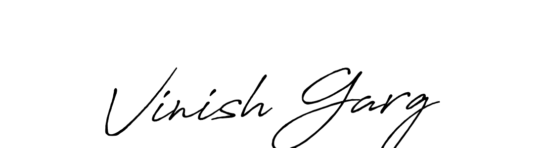 Antro_Vectra_Bolder is a professional signature style that is perfect for those who want to add a touch of class to their signature. It is also a great choice for those who want to make their signature more unique. Get Vinish Garg name to fancy signature for free. Vinish Garg signature style 7 images and pictures png