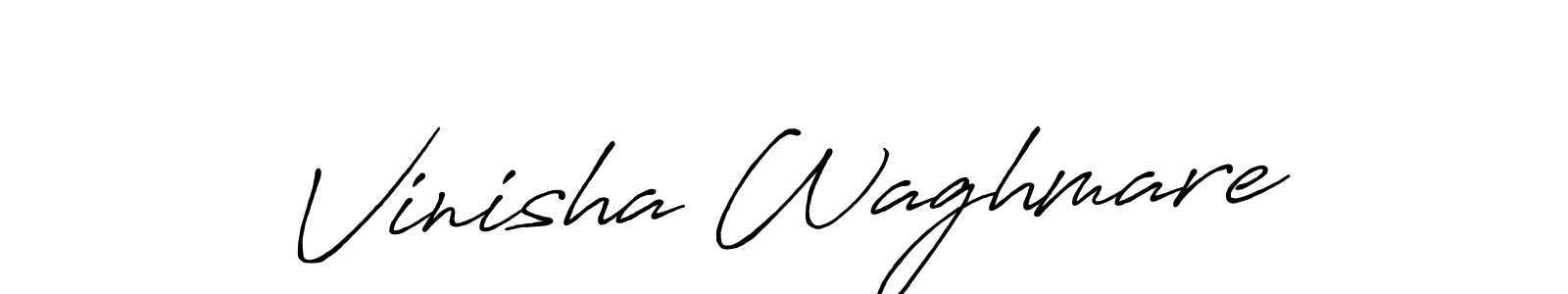 Antro_Vectra_Bolder is a professional signature style that is perfect for those who want to add a touch of class to their signature. It is also a great choice for those who want to make their signature more unique. Get Vinisha Waghmare name to fancy signature for free. Vinisha Waghmare signature style 7 images and pictures png