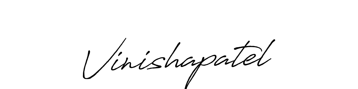 It looks lik you need a new signature style for name Vinishapatel. Design unique handwritten (Antro_Vectra_Bolder) signature with our free signature maker in just a few clicks. Vinishapatel signature style 7 images and pictures png