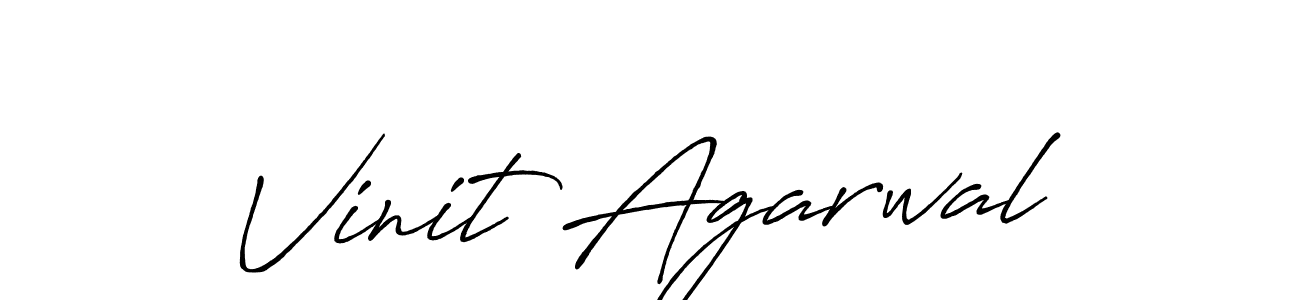 Also we have Vinit Agarwal name is the best signature style. Create professional handwritten signature collection using Antro_Vectra_Bolder autograph style. Vinit Agarwal signature style 7 images and pictures png