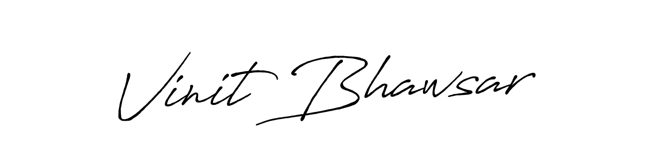 It looks lik you need a new signature style for name Vinit Bhawsar. Design unique handwritten (Antro_Vectra_Bolder) signature with our free signature maker in just a few clicks. Vinit Bhawsar signature style 7 images and pictures png