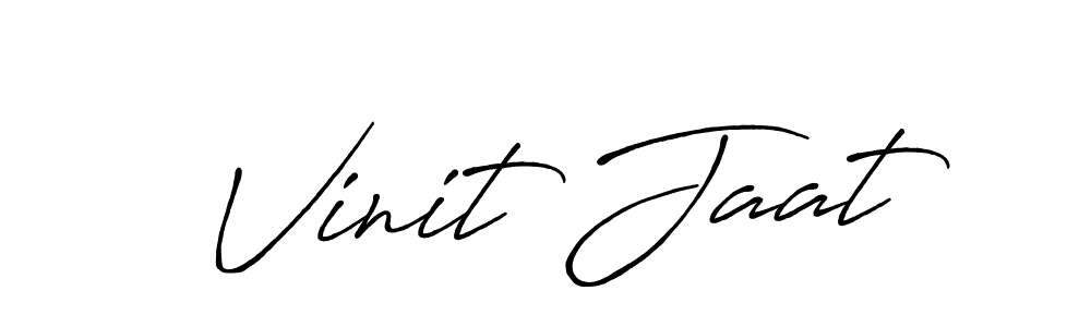 Also we have Vinit Jaat name is the best signature style. Create professional handwritten signature collection using Antro_Vectra_Bolder autograph style. Vinit Jaat signature style 7 images and pictures png