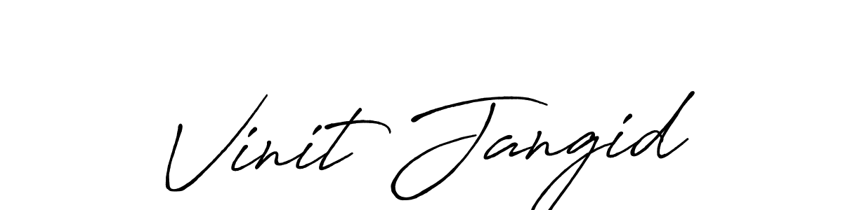 You can use this online signature creator to create a handwritten signature for the name Vinit Jangid. This is the best online autograph maker. Vinit Jangid signature style 7 images and pictures png