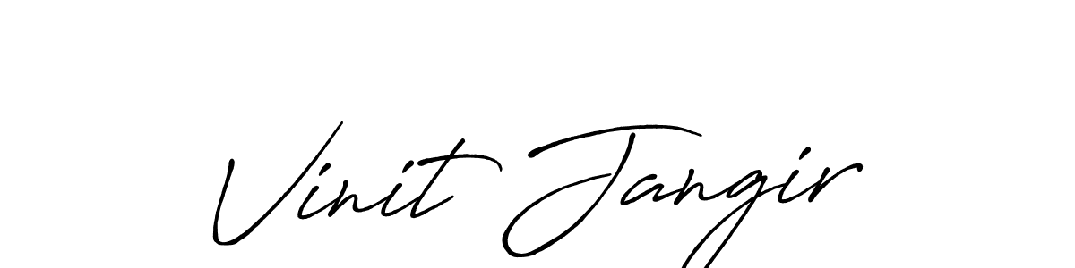 if you are searching for the best signature style for your name Vinit Jangir. so please give up your signature search. here we have designed multiple signature styles  using Antro_Vectra_Bolder. Vinit Jangir signature style 7 images and pictures png