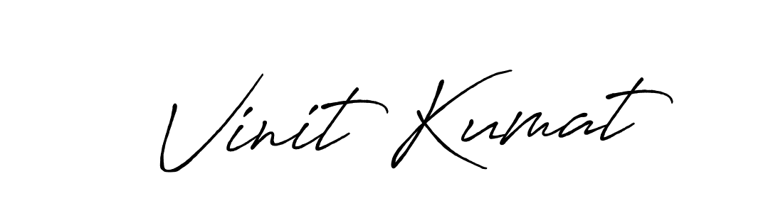 Similarly Antro_Vectra_Bolder is the best handwritten signature design. Signature creator online .You can use it as an online autograph creator for name Vinit Kumat. Vinit Kumat signature style 7 images and pictures png