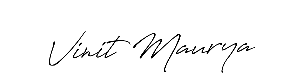 You can use this online signature creator to create a handwritten signature for the name Vinit Maurya. This is the best online autograph maker. Vinit Maurya signature style 7 images and pictures png