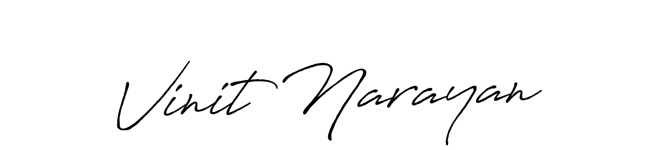 Make a short Vinit Narayan signature style. Manage your documents anywhere anytime using Antro_Vectra_Bolder. Create and add eSignatures, submit forms, share and send files easily. Vinit Narayan signature style 7 images and pictures png