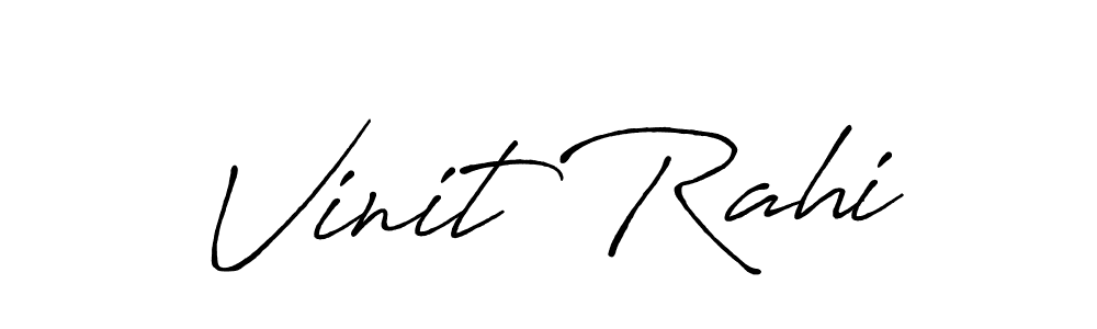 Vinit Rahi stylish signature style. Best Handwritten Sign (Antro_Vectra_Bolder) for my name. Handwritten Signature Collection Ideas for my name Vinit Rahi. Vinit Rahi signature style 7 images and pictures png