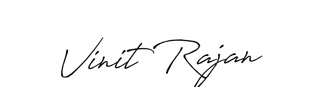 How to make Vinit Rajan signature? Antro_Vectra_Bolder is a professional autograph style. Create handwritten signature for Vinit Rajan name. Vinit Rajan signature style 7 images and pictures png