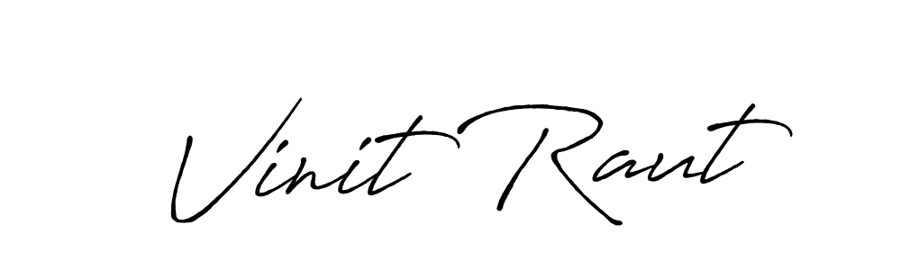 It looks lik you need a new signature style for name Vinit Raut. Design unique handwritten (Antro_Vectra_Bolder) signature with our free signature maker in just a few clicks. Vinit Raut signature style 7 images and pictures png
