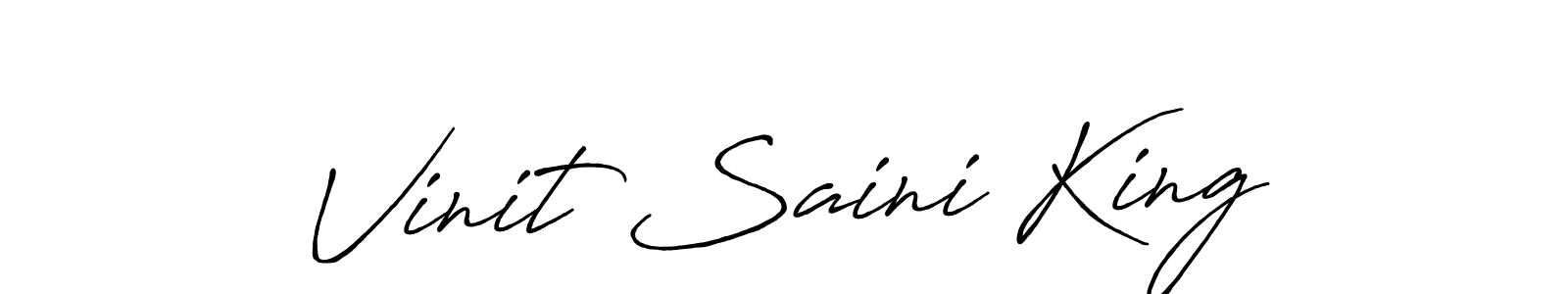 if you are searching for the best signature style for your name Vinit Saini King. so please give up your signature search. here we have designed multiple signature styles  using Antro_Vectra_Bolder. Vinit Saini King signature style 7 images and pictures png