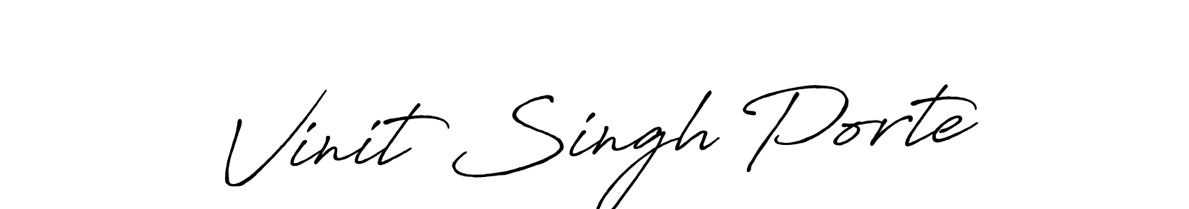 Use a signature maker to create a handwritten signature online. With this signature software, you can design (Antro_Vectra_Bolder) your own signature for name Vinit Singh Porte. Vinit Singh Porte signature style 7 images and pictures png