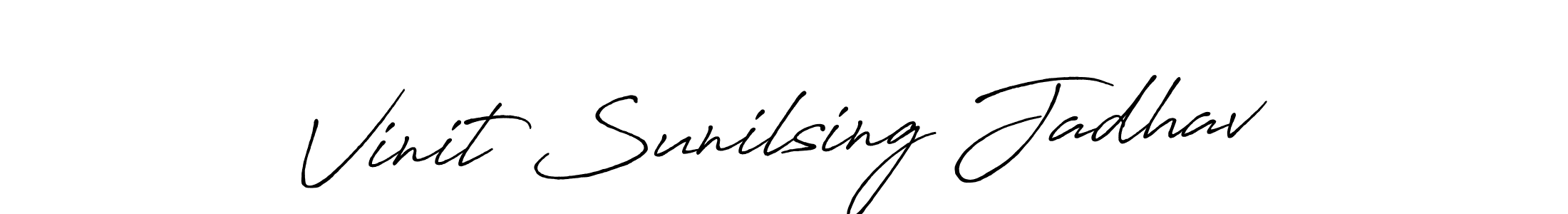 How to Draw Vinit Sunilsing Jadhav signature style? Antro_Vectra_Bolder is a latest design signature styles for name Vinit Sunilsing Jadhav. Vinit Sunilsing Jadhav signature style 7 images and pictures png