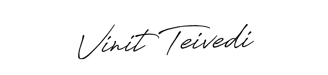 Vinit Teivedi stylish signature style. Best Handwritten Sign (Antro_Vectra_Bolder) for my name. Handwritten Signature Collection Ideas for my name Vinit Teivedi. Vinit Teivedi signature style 7 images and pictures png